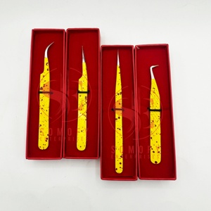 Pinzas para Pestañas Profesionales de Acero Inoxidable, Empaque Personalizado de Alta Calidad, Nuevo Estilo de Moda, Herramienta de Belleza de Marca Privada, Sostenible - Product Image 2