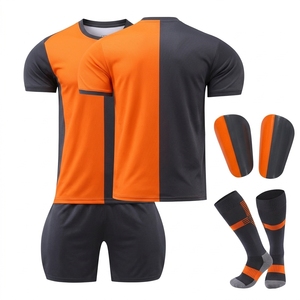 Wholesale Instock Children's Youth <b>Soccer</b> Team Kits Printed Logo Numbers Short Sleeve 100% Polyester Quick Dry <b>Soccer</b> Jerseys - Product Image 5