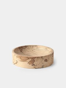 ชามไม้ทำมือ ดีไซน์มินิมอล สำหรับเสิร์ฟอาหาร ตกแต่งบ้านสไตล์วาบิซาบิ - Product Image 3