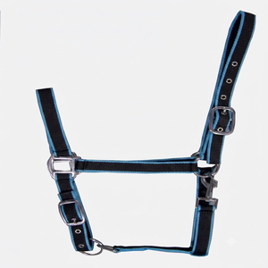 Cabestro de nailon acolchado con neopreno, herrajes de acero inoxidable, ajustable, cómodo, para entrenamiento de caballos, personalizable G.K. - Product Image 6