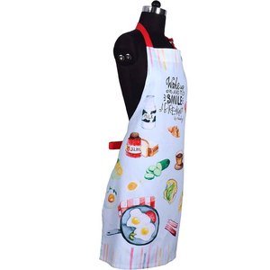 ผ้ากันเปื้อนครัวแบบผ้าแคนวาส สั่งทำโลโก้ได้ ผ้าฝ้ายสำหรับเชฟ ผ้ากันเปื้อนทำอาหาร กันน้ำ สายปรับได้ พร้อมกระเป๋าอเนกประสงค์ - Product Image 4