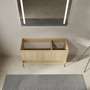 Mobile bagno freestanding da 48 pollici con 3 ante soft-close (lavello escluso) - Imballaggio KD - Eleganti mobili bagno - Product Image 4