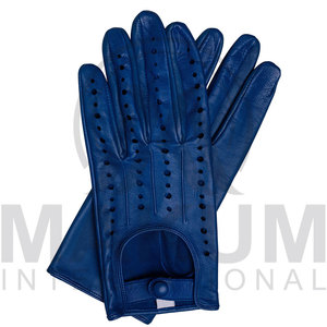 Gants de conduite en cuir premium pour hommes, de très haute qualité, sur mesure, style uni, vente en gros - Product Image 2