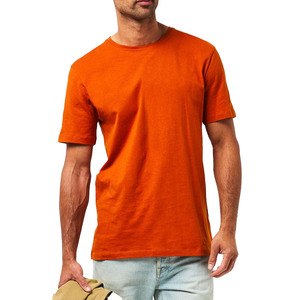 Camiseta de cuello redondo para hombre, manga corta, tejida, lisa, informal, para uso diario, con logo personalizado, proveedor mayorista de Pakistán y China, personalizable. - Product Image 5