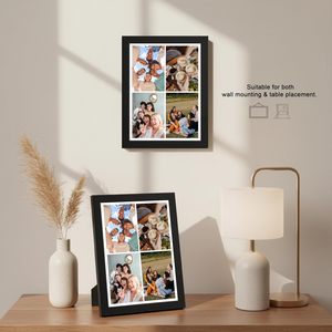 Solid Wood Handmade Vintage/Modern <b>Wall</b>/Tabletop Photo <b>Frame</b> with Full Color Printing for Home Decor-Custom Picture <b>Frame</b> - Product Image 1