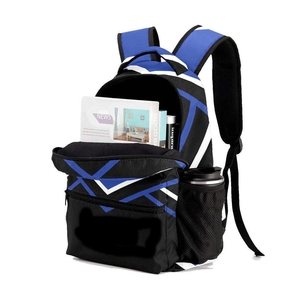 Sac à dos léger rose pailleté avec fermeture éclair style sport brillant arc-en-ciel et système de transport à sangles pour l'école (unisexe) - Product Image 6