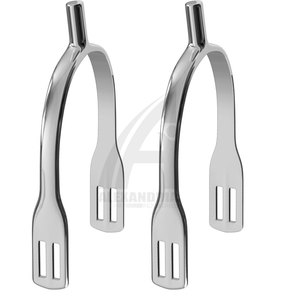 Espuelas Españolas de Acero Inoxidable Antideslizantes y Duraderas de Tamaño Personalizado, Fabricadas por Profesionales, para Jinete de Carreras Ecuestres Occidentales - Product Image 2