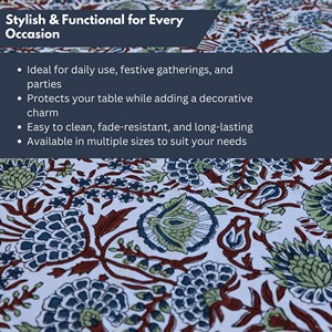 Elegant Handmade Cotton Table Cloth with Lace Border Luxury Style Dining Table Cover for Kitchen Event Decor Low Price Available - Product Image 2