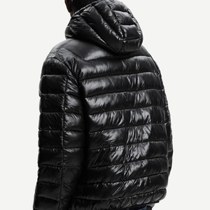 Chaqueta acolchada de invierno para hombre, talla grande, personalizada OEM, impermeable, cortavientos, con capucha y cremallera, bordada, informal, para nieve, senderismo. - Product Image 3