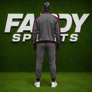 Wholesale Custom Men's 2 Piece Tracksuit Set Full Zip Jogging Suit Slim Fit Athletic Sports Wear Fleece Jogger <b>Pants</b> Sweatsuit - Product Image 3