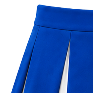 Falda Deportiva Plisada Azul Rey, Blanca y Negra para Mujer, Falda de Animadora de Cintura Alta para Equipo Deportivo, Baile y Uniformes Deportivos - Product Image 3