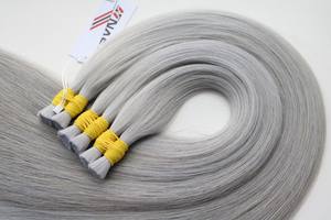 Venta al por mayor de cabello humano virgen vietnamita Remy extensiones de cabello a granel colores marrones 100 gramos por lote - Product Image 2