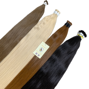 Haute Qualité Double Dessiné Vierge En Vrac Extensions De Cheveux Humains En Gros Naturel Droite Blonde Noir Couleur Cuticule Aligné Lâche - Product Image 1