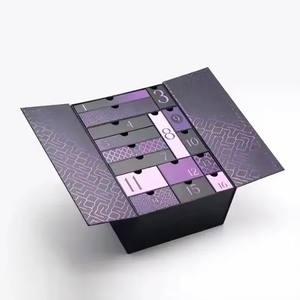 Caja <span class=keywords><strong>de</strong></span> Cartón Personalizada para Calendario <span class=keywords><strong>de</strong></span> Adviento, Caja <span class=keywords><strong>de</strong></span> Regalo Sorpresa Personalizada para Navidad - Product Image 1