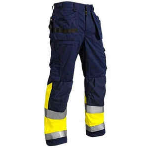 Pantalones de Seguridad de Trabajo para Hombre, Alta Visibilidad, Resistentes al Fuego, Transpirables, Impermeables, Certificación CE, Construcción de Poliéster - Product Image 1