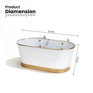 Jardinière, Pot de fleurs, Jardinière suspendue, Pot de balcon, Pot de plantes, Support de jardinière - Product Image 3