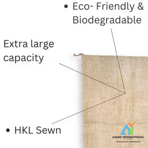 Bolsa de yute biodegradable personalizable, tela de seda natural reutilizable, logotipo de serigrafía ecológico, marketing desechable - Product Image 2