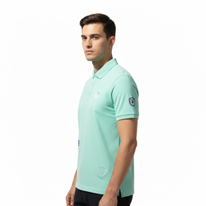 Camiseta Polo para Hombre de Poliéster Reciclado, Ropa Deportiva Sostenible, Logotipo Personalizado, Camiseta Polo de Alto Rendimiento, Ropa Deportiva Transpirable para Gimnasio - Product Image 4