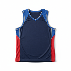 Maillots de basket sans manches à col rond imprimés par transfert thermique pour femmes, grandes tailles, en maille respirante, antibactériens et à séchage rapide - Product Image 4