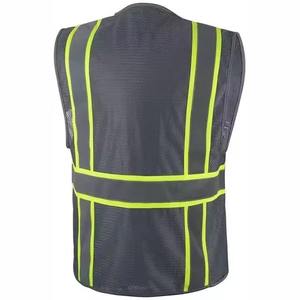 Reflective Safety Clothing Reflective Vest <b>Construction</b> Jacket High Visibility Strip Hi Vis <b>Work</b> Security Safety Vest - Product Image 4