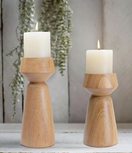 Natural Wood Candle <b>Holder</b> for Table Decor Vintage Wooden Candle Stand Centerpiece Round Wooden <b>Tealight</b> <b>Holder</b> - Product Image 5