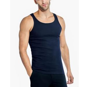Débardeur de musculation personnalisé respirant en maille pour homme, col en V, polyester/coton, pour la gym et l'entraînement, fournisseur OEM en gros - Product Image 4