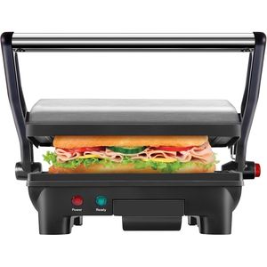 Piastra Elettrica per Sandwich Gourmet, Pressa per Panini con Piastre Antiaderenti, Apertura a 180 Gradi per Qualsiasi Dimensione - Product Image 1