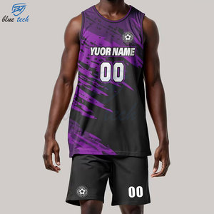 Custom Printed Summer Basketball Jersey Set Mens Sublimated Uniform Shorts Breathable Quick Dry Polyester/Cotton Sportswear OEM - Product Image 5