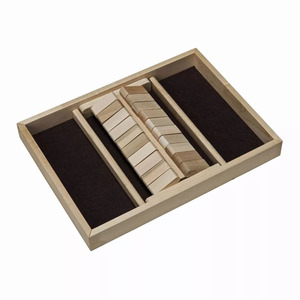 Handcrafted Wooden Shut The Box Dice Game With Felt Lined Tray Traditional Family Board Game For <b>Kids</b> And Adults Play For Fun - Product Image 4