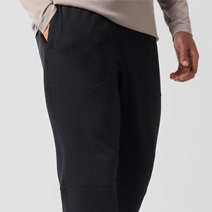 Pantalon de jogging évasé décontracté pour homme, de haute qualité, avec taille élastique, style empilé, conçu sur mesure - Product Image 4
