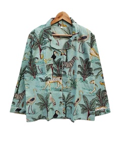 Ensemble de pyjamas de luxe à imprimé tigre 100% coton Tissu tissé Lisse Doux Style décontracté Manches longues Coton indien - Product Image 1