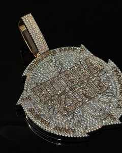 Colgante de Moissanita VVS Personalizado para Hombre, Chapado en Oro de 14K sobre Plata 925, con Letra, Nombre o Logotipo, Estilo Hip Hop Iced Out, Pasa Prueba de Diamante - Product Image 6