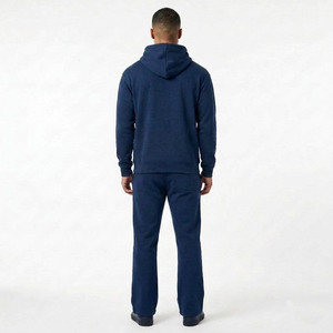 Conjunto Deportivo Azul Marino con Logotipo Personalizado para Hombre, Sudadera con Capucha Extra Grande y Pantalones Deportivos, Ropa Deportiva Informal - Product Image 2
