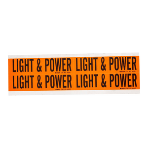 ฉลากแรงดันไฟฟ้าสำหรับท่อร้อยสาย Brady Light and Power Conduit ฉลากกาวติดทนทานสำหรับการระบุตำแหน่งทางไฟฟ้าในอุตสาหกรรม - Product Image 2