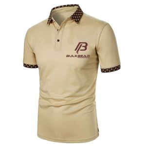 Chemise de golf décontractée pour homme, personnalisée, de haute qualité, OEM, en coton 100% tricoté, respirante, à séchage rapide, à manches courtes, avec logo brodé - Product Image 1