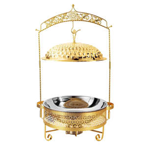 Plat à chafing professionnel classique en acier inoxydable pour les entreprises de restauration, les hôtels et les organisateurs de mariages - Product Image 2