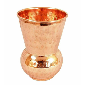 Pure Copper Tumbler Handcrafted Copper Cups for Drinking Water 100% Solid Copper Ayurvedic Health Drinkware Glasses Wholesale - Product Image 3