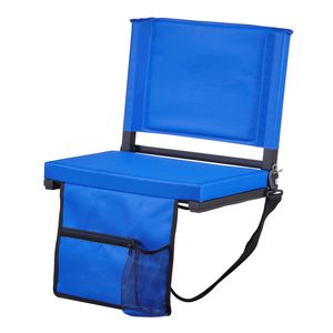 Sedile da Stadio Imbottito con Supporto per le Spalle, Sedia Pieghevole per Tribuna con Schienale Imbottito e Poggiacollo - Product Image 1