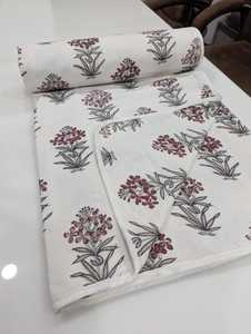 Vintage Hand Block Printed Cotton Dohar Hand Block Printed Beautiful Dohar New Arrival Handmade Hand Block Hand Block Printed - Product Image 3