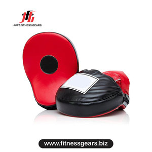 Boxing <b>Focus</b> <b>Pads</b> Leather Lace-Up Punching Mitts For Martial Arts Training Adults - Product Image 2