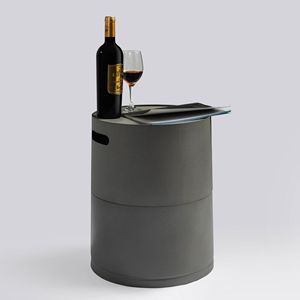 Copertura Rotonda in Acciaio per Serbatoio di Propano con Supporto Laterale Nascosto per Tavolino - Product Image 2