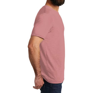 Custom Logo Low MOQ Tee Shirt Men 100 Combed Cotton Soft Blank <b>Red</b> T-Shirt Dropshipping Supplier Bulk Factory T-Shirt - Product Image 5
