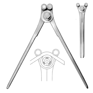 Cintreuse manuelle de plaques osseuses orthopédiques, instrument chirurgical certifié CE Classe I, réutilisable pour utilisation en bloc opératoire - Product Image 4
