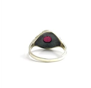 Royal Red <b>Garnet</b> 925 Sterling <b>Silver</b> <b>Ring</b> Timeless Gemstone Band Vintage Elegance Jewelry Handmade Gift for Her - Product Image 4