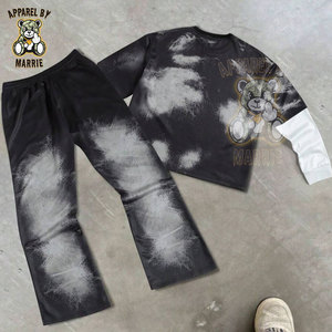 Conjunto Deportivo de Algodón Premium de Marca Privada OEM para Hombre, Sudadera y Pantalones Deportivos con Logotipo Personalizado, Estilo Hip Hop - Product Image 2