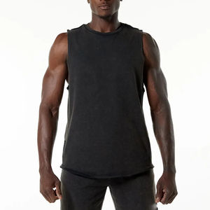 Camiseta Deportiva sin Mangas para Hombre, Elegante, de Poliéster/Algodón, Secado Rápido y Transpirable, Ropa de Gimnasio para Verano - Product Image 5