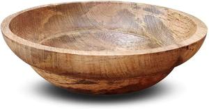 Ensemble de bols en bois d'acacia massif, écologiques, faits à la main, pour servir des salades, des soupes, des fruits, pour la cuisine, la salle à manger - Product Image 4