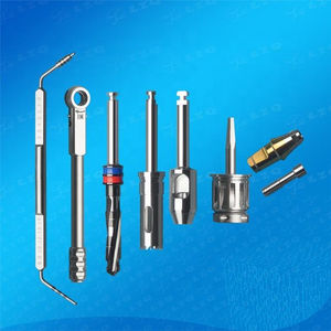 Kit de guidage manuel pour implants dentaires en acier inoxydable durable avec poignée à clé et anneau pour la chirurgie de lifting sinusal, réutilisable - Product Image 3