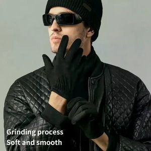 Premium Leather Cold Weather Winter <b>Gloves</b> Warm Insulated <b>Gloves</b> for Outdoor Work Driving and Travel - Product Image 4