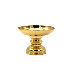Plateau de piédestal en laiton authentique de 4 "Style thaïlandais traditionnel élégant pour la décoration de restaurant à la maison. Cadeau souvenir différentes tailles disponibles - Product Image 1